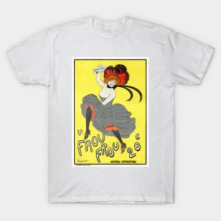 Vintage Travel Poster France Le Frou Frou T-Shirt